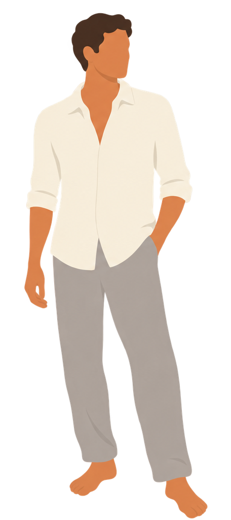 Ilustración de referencia para hombres