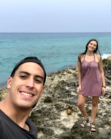 Primer viaje de Juanita y Daniel